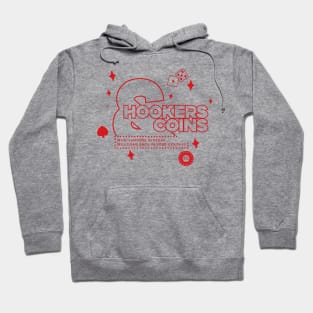 Hookers and Coins 2 - red Hoodie